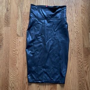 Spanx leather skirt